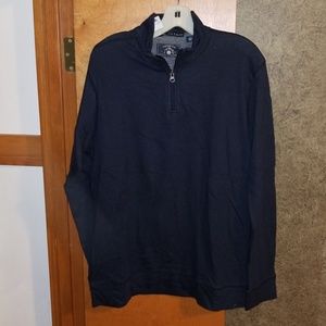 Mens pull over with front zip
